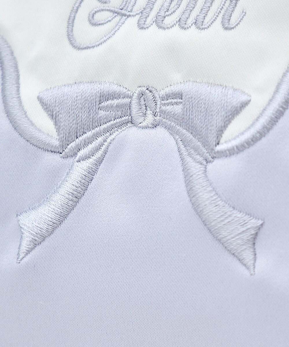 Maison de FLEUR コットンキャンディ刺繍トートバッグ 