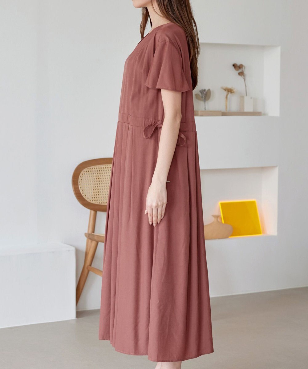 Tiaclasse 【洗える】サイドリボンドロストワンピース 