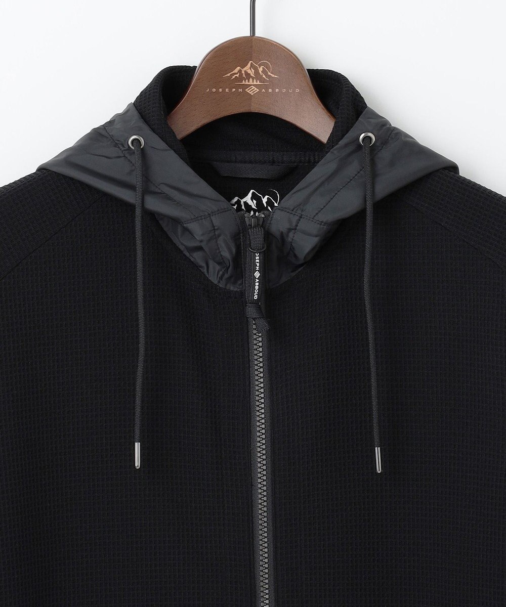 JOSEPH ABBOUD MOUNTAIN 【吸水速乾/通気性/ライナードッキング対応】ハイゲージワッフル パーカー 