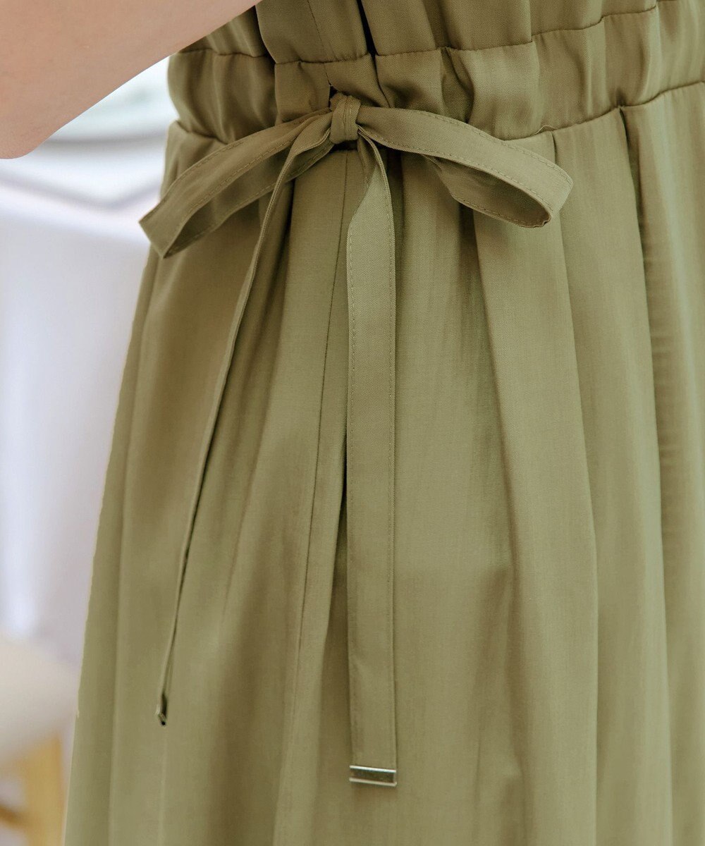 Tiaclasse 【洗える】サイドリボンドロストワンピース 