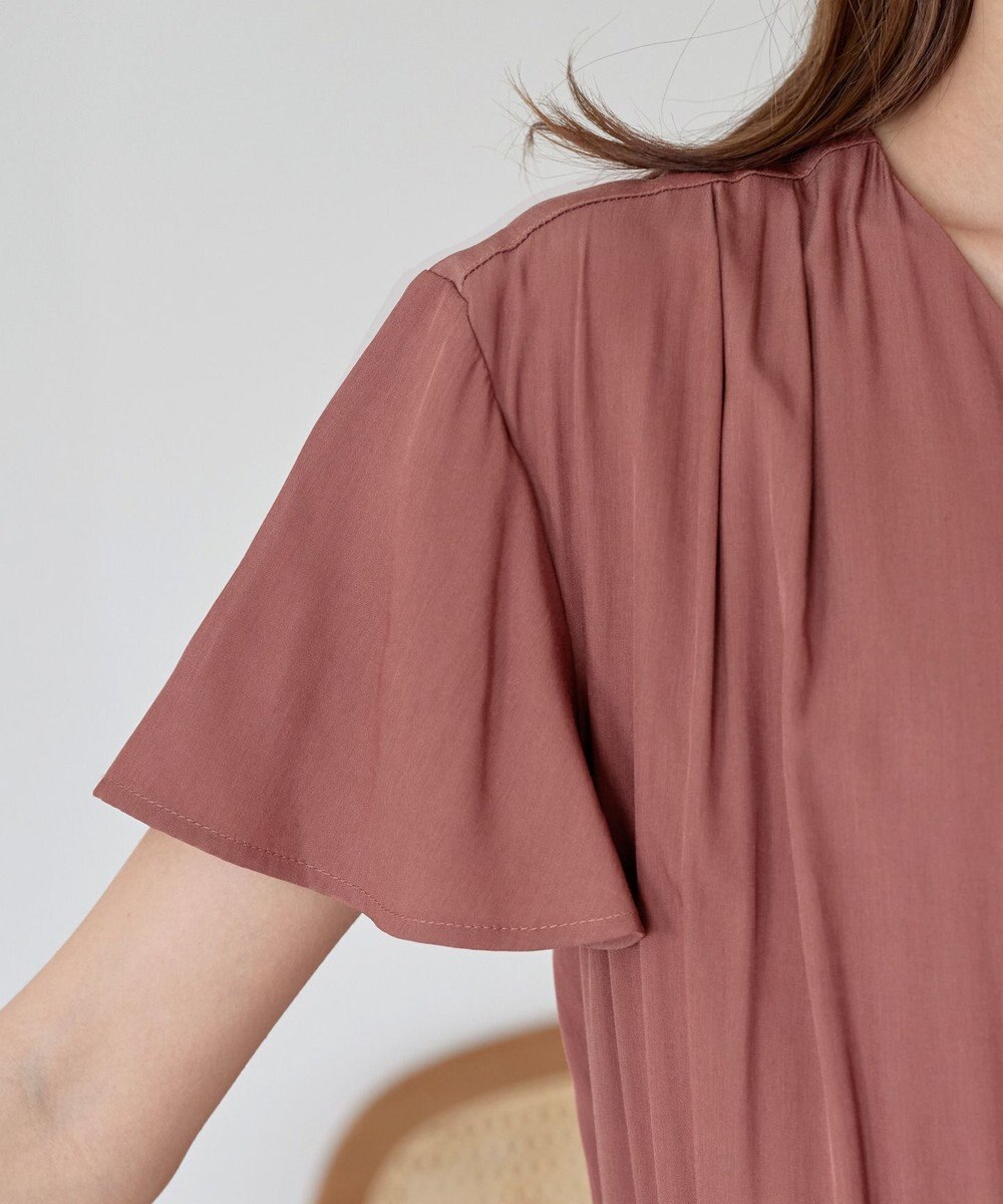 Tiaclasse 【洗える】サイドリボンドロストワンピース 