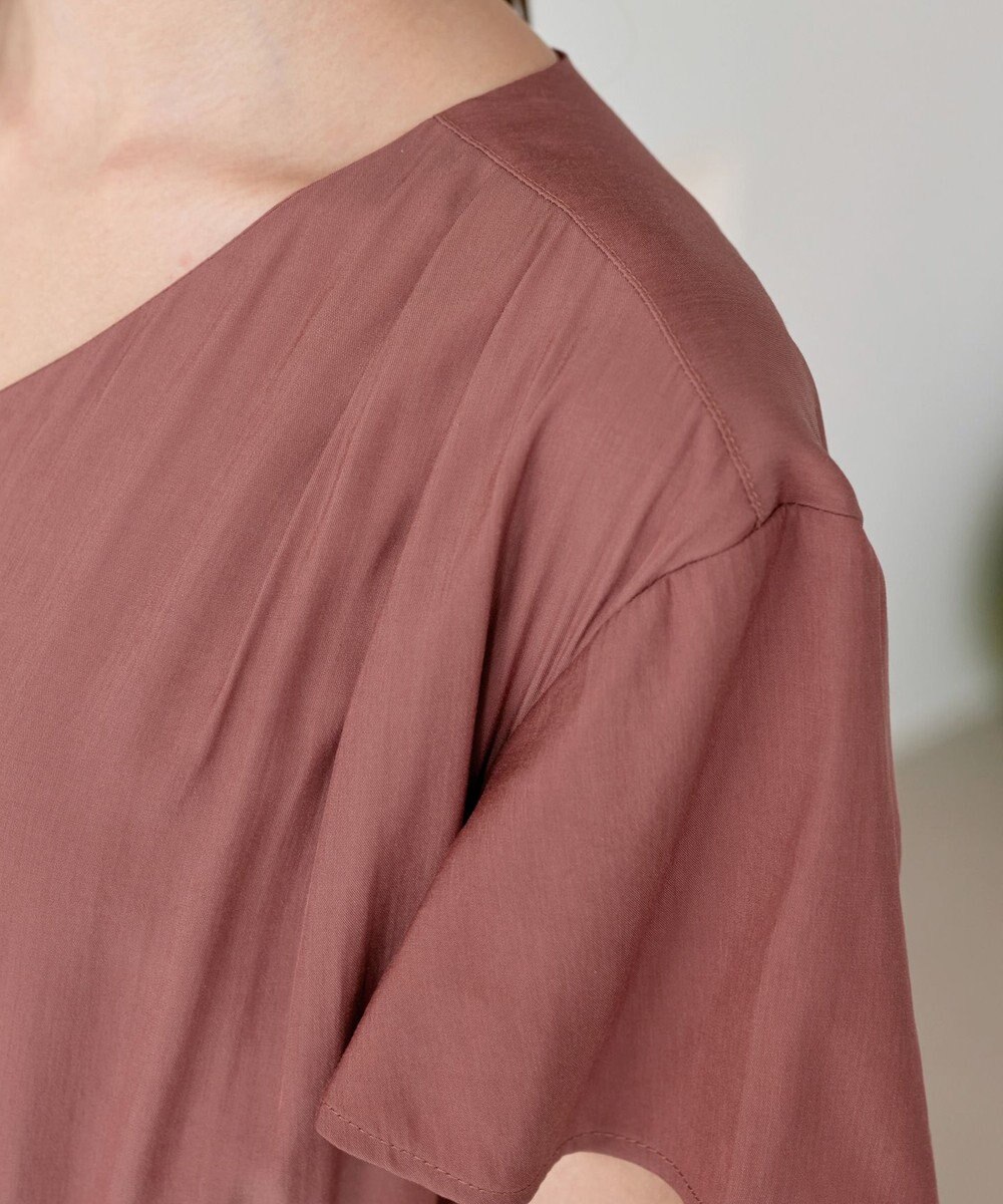 Tiaclasse 【洗える】サイドリボンドロストワンピース 