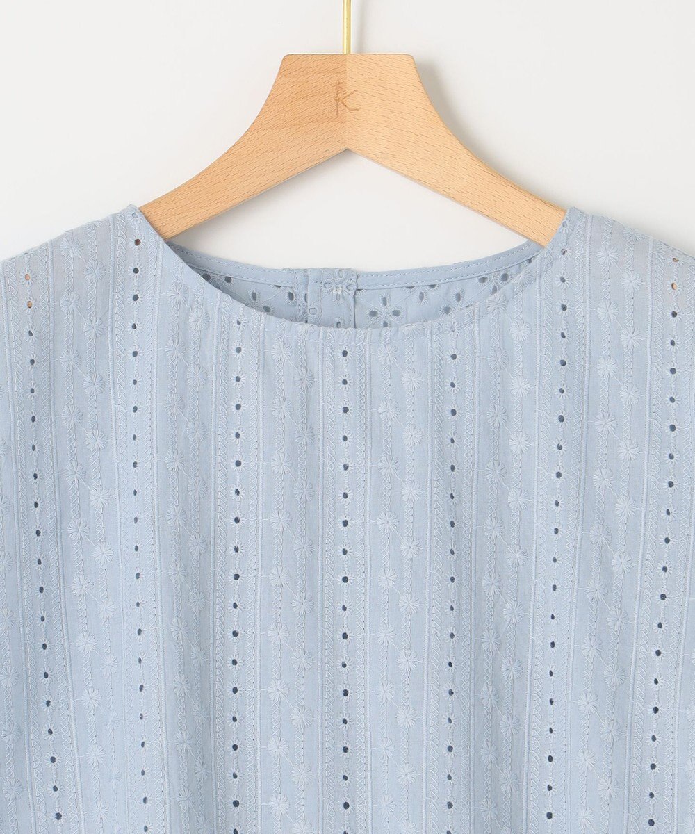 組曲 S エンブロイダリーレースフレンチスリーブ ブラウス 