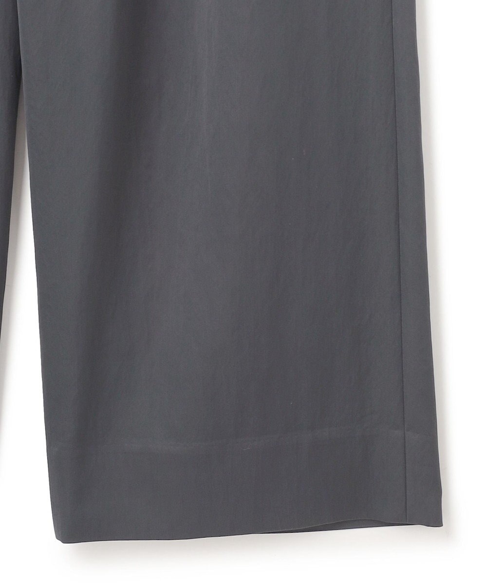 ICB 【接触冷感・UVケア・洗える】 ヴィスコースナイロンサテン ワイドパンツ 