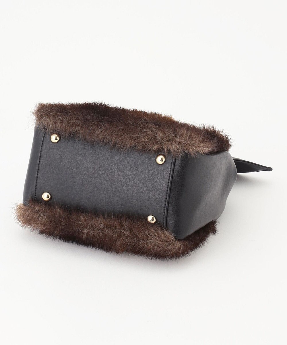 23区 フェイクファー2WAY ショルダー バッグ 