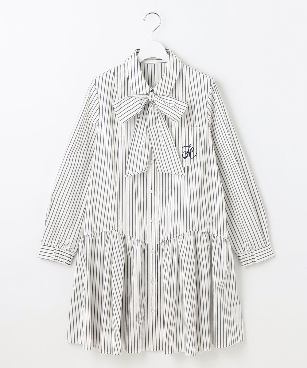 Feroux 【2WAY】リボンタイシャツ ワンピース 