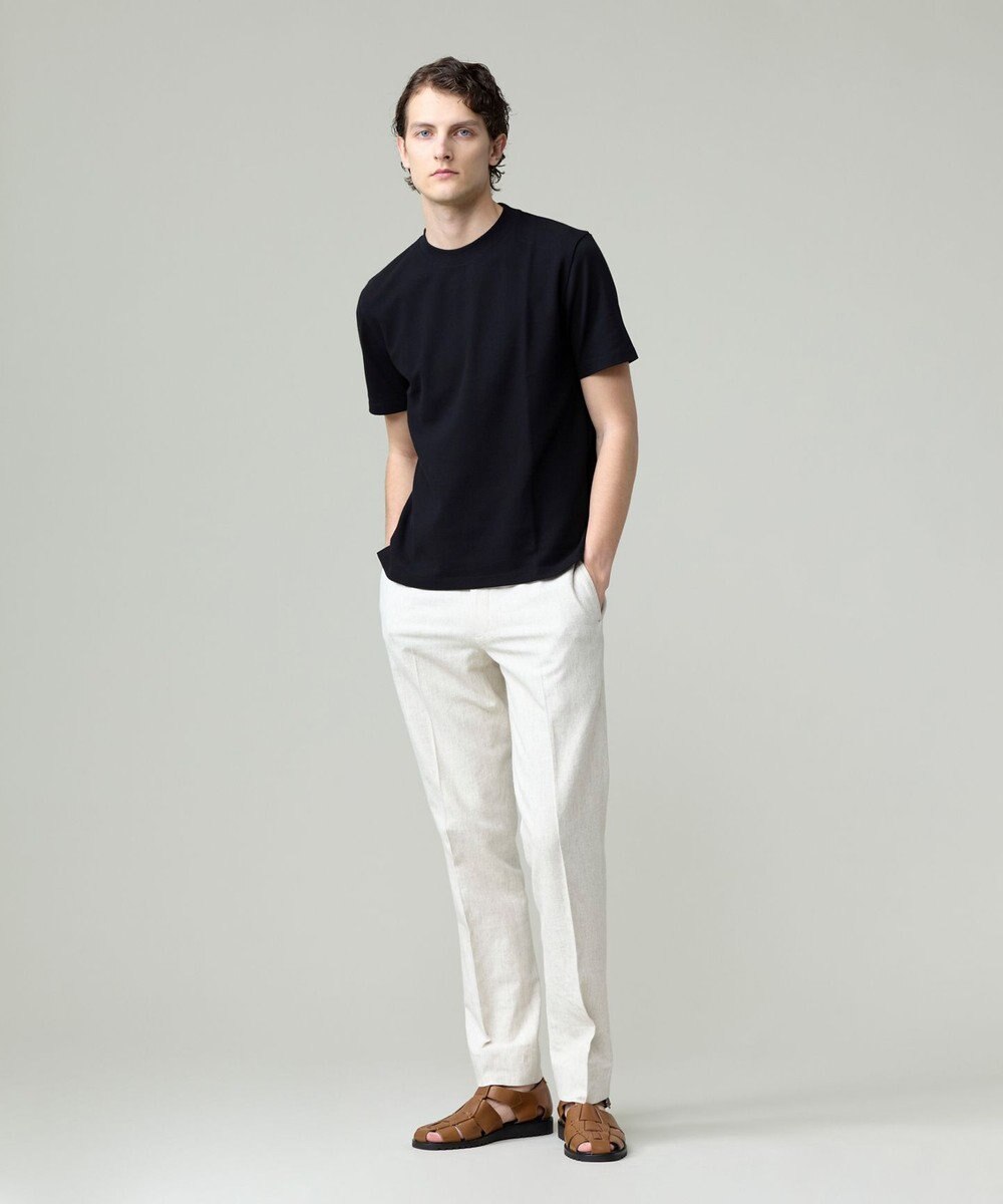 J.PRESS MEN 汗ばむ夏の最適解Tシャツ【UVカット / 接触冷感 】【J.PRESS PREMIUM JERSEY】無地コットン Tシャツ 