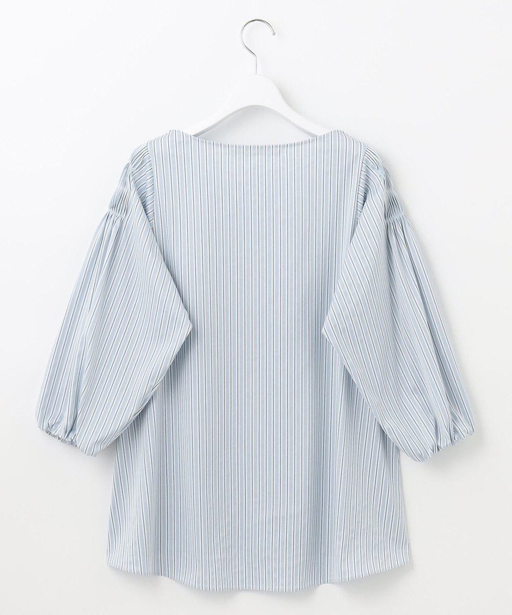 自由区 【XSサイズ～/洗える】ストレッチシャーティング ブラウス 