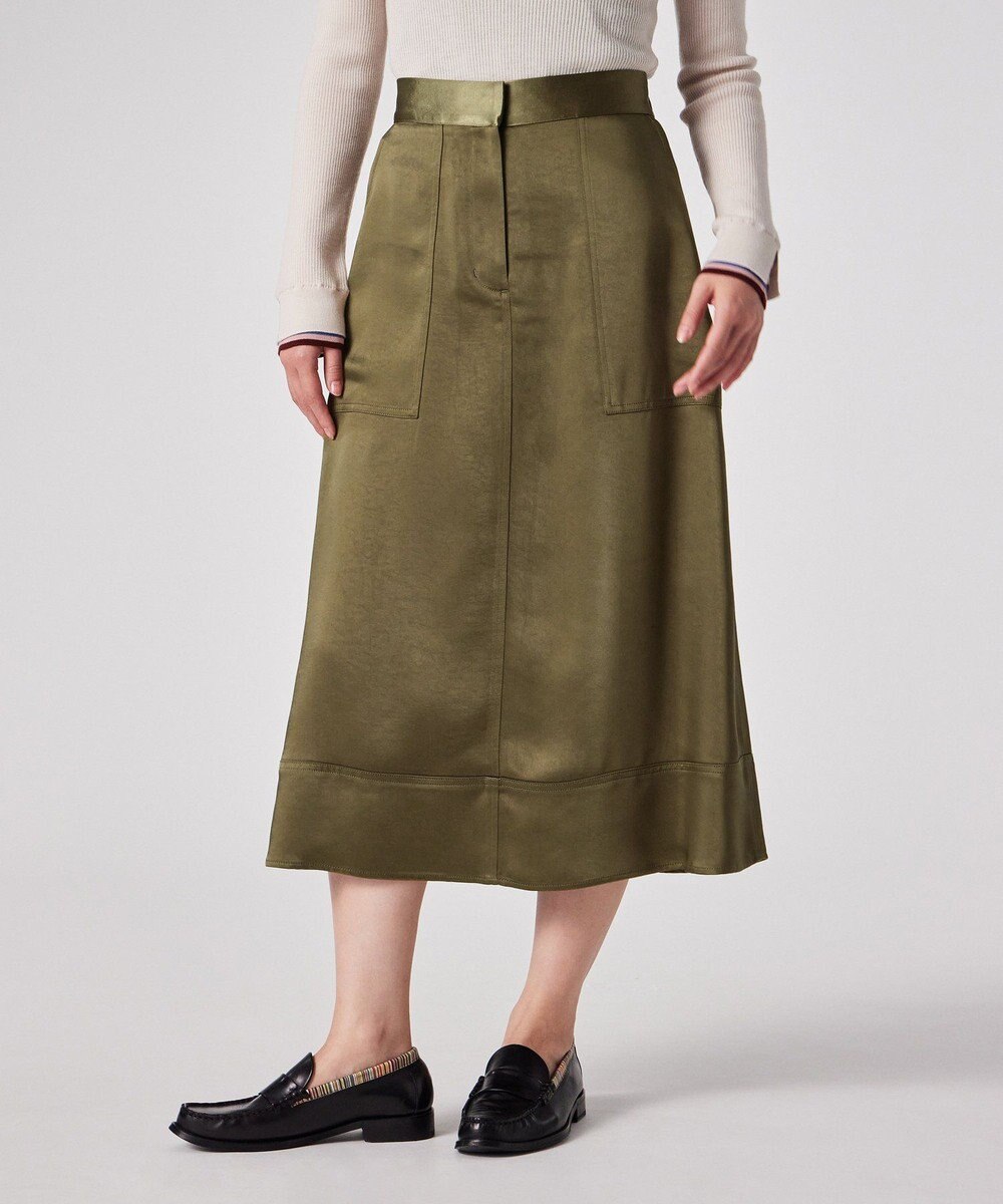 Paul Smith サテン ミリタリー スカート 