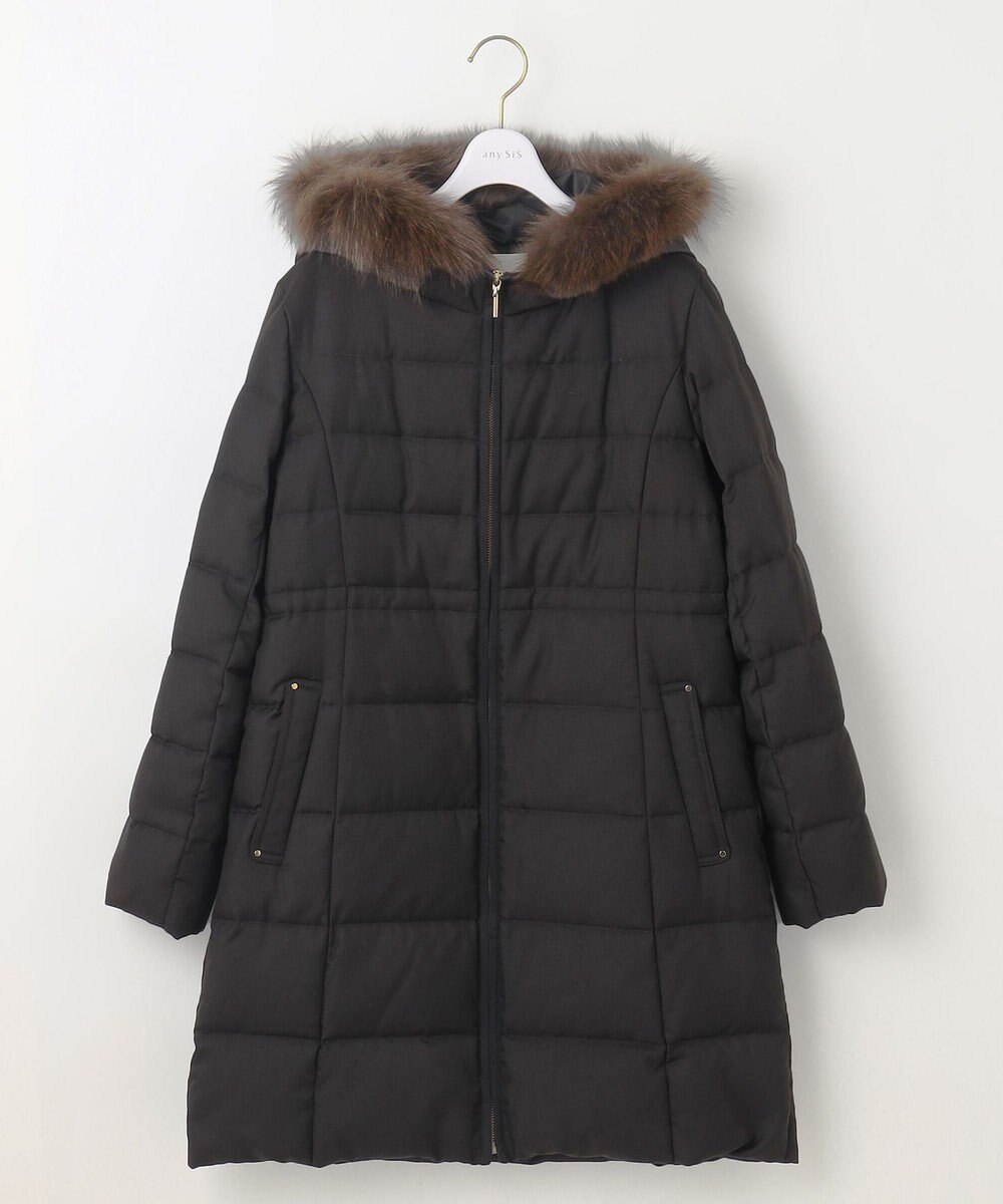 ANY SIS 【撥水・洗える】リッチファーフードロング ダウン 