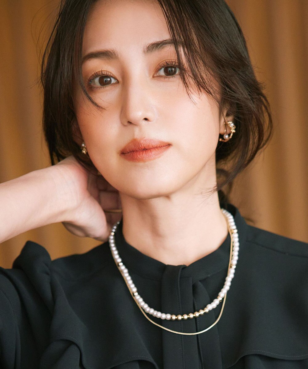 組曲 パール&メタルチェーンネックレス 