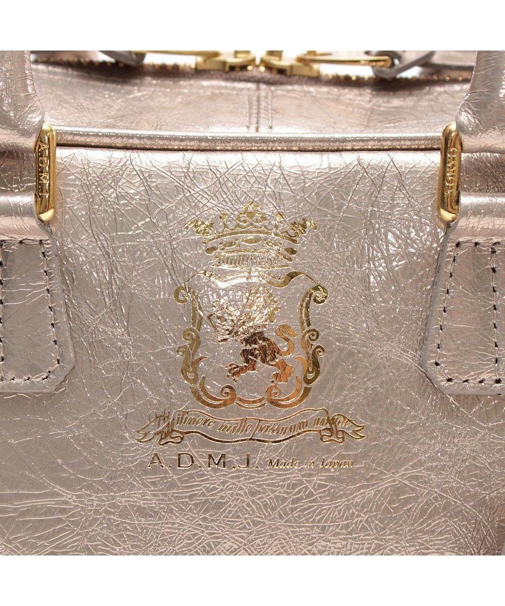 A.D.M.J. 【牛革】イタリアンレザークラックメタル2WAYボストンM 