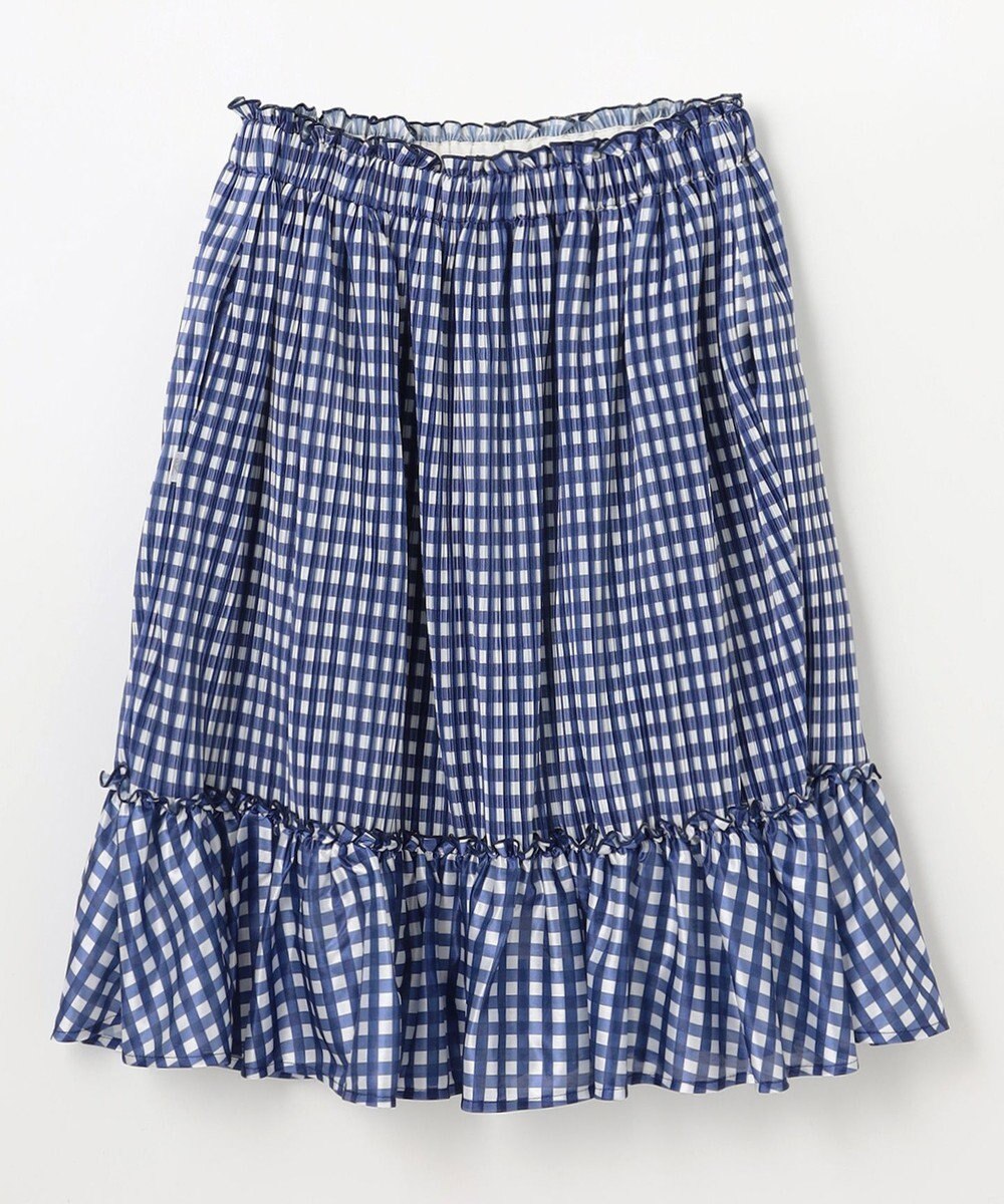 組曲 KIDS 【150-160㎝】ギンガムチェックプリーツ スカート 