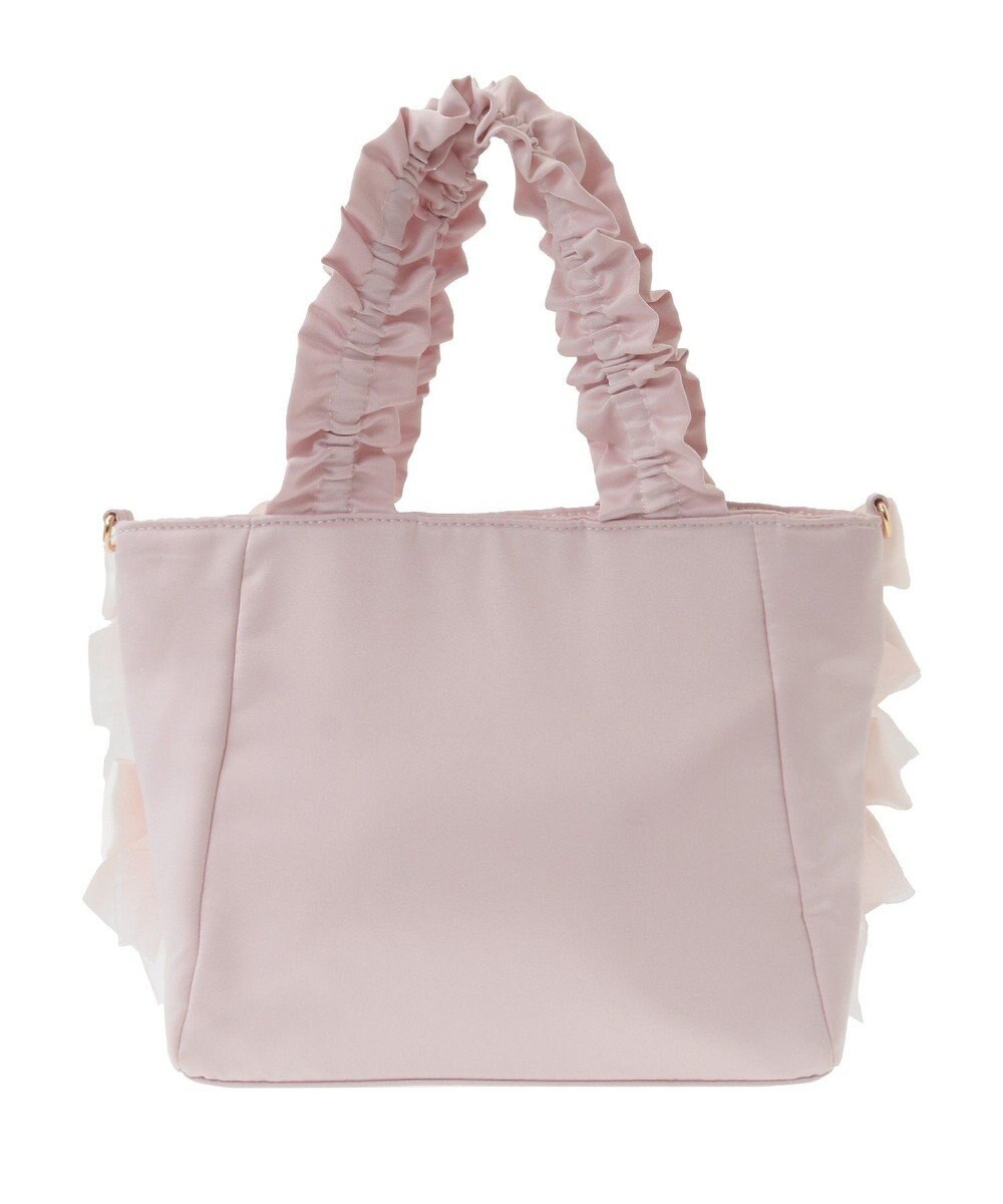 Maison de FLEUR リボンギャザーハンドル2Wayトートバッグ 