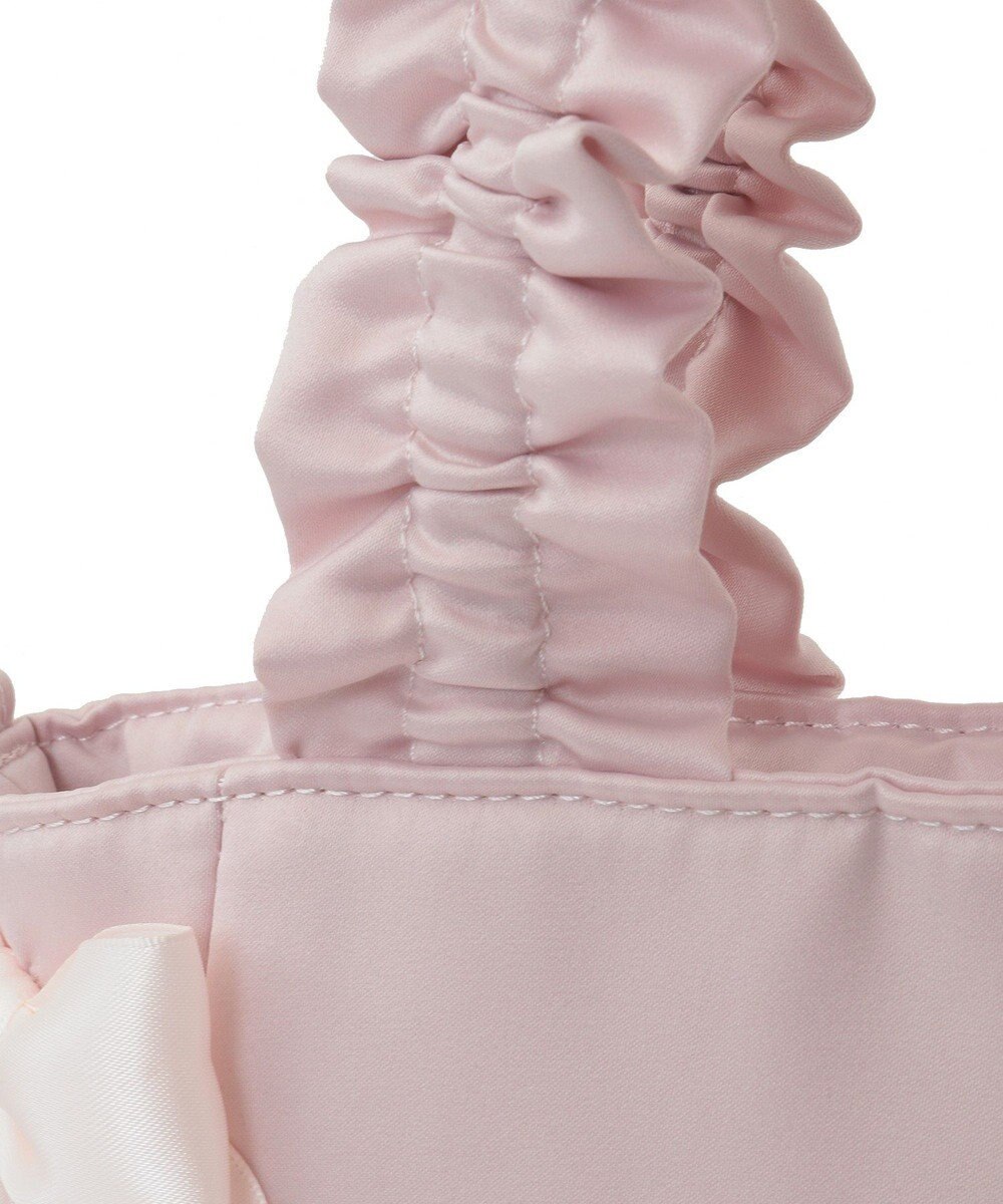 Maison de FLEUR リボンギャザーハンドル2Wayトートバッグ 