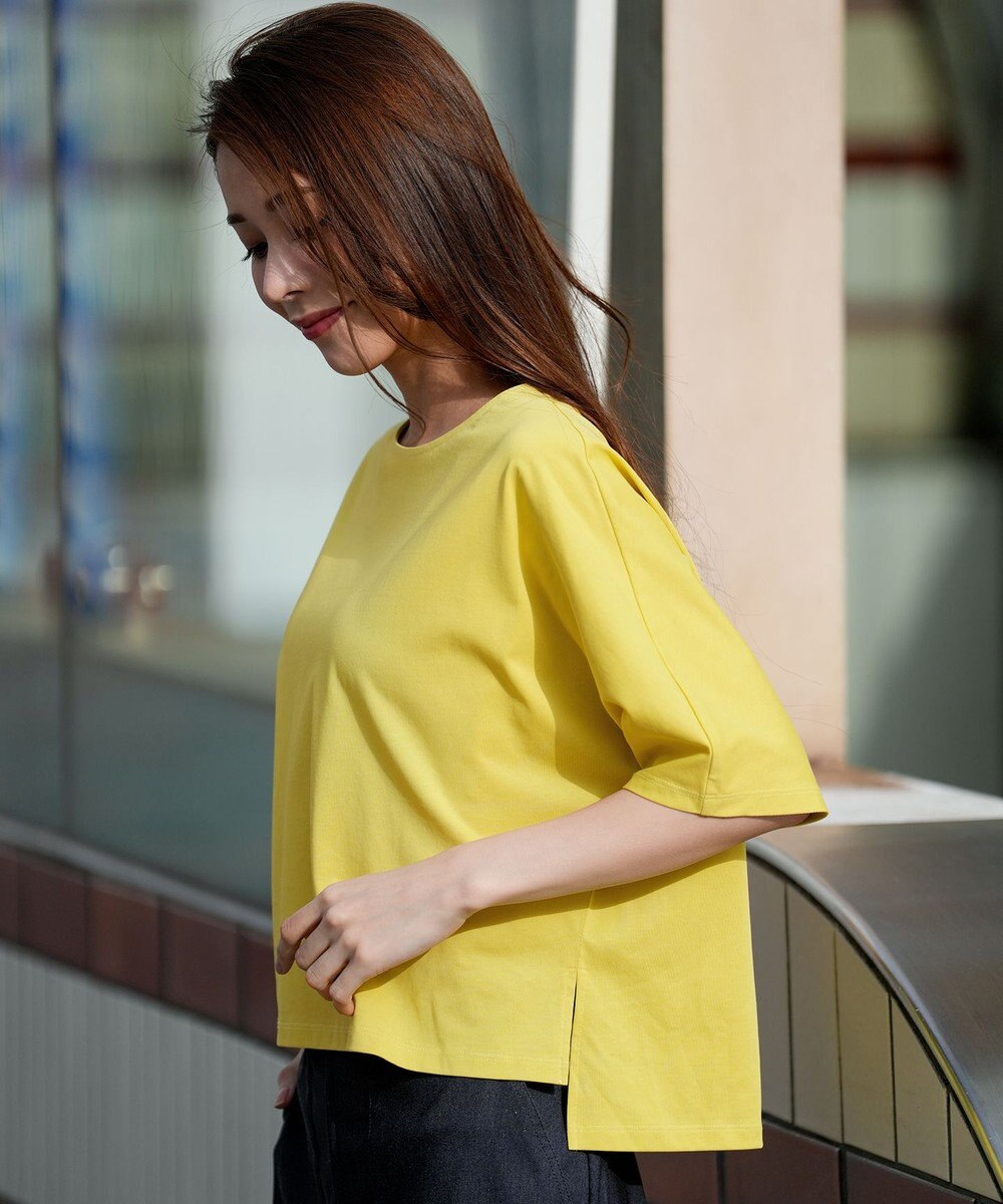 ANY SIS S ショート丈ドルマン５分袖 プルオーバー 