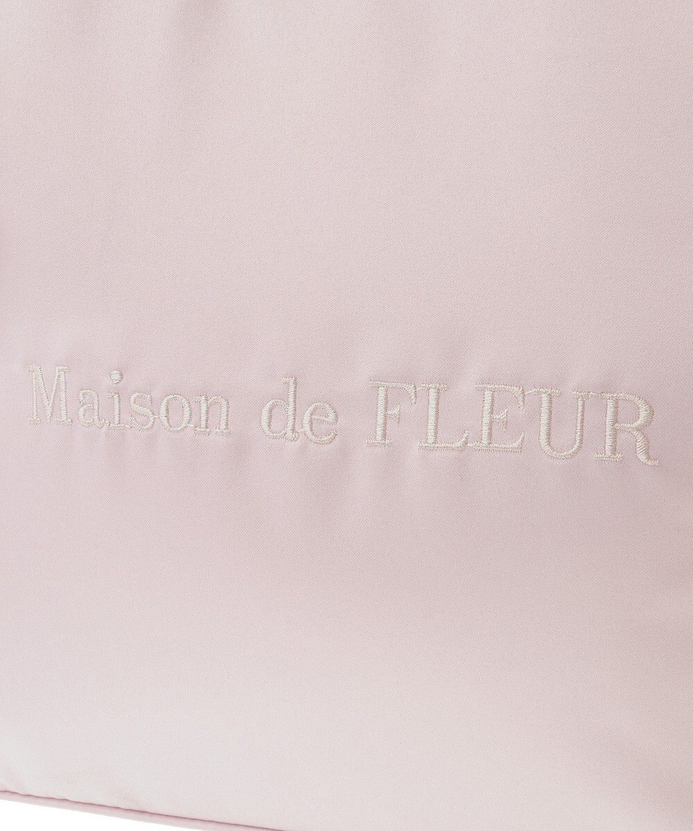Maison de FLEUR リボンギャザーハンドル2Wayトートバッグ 