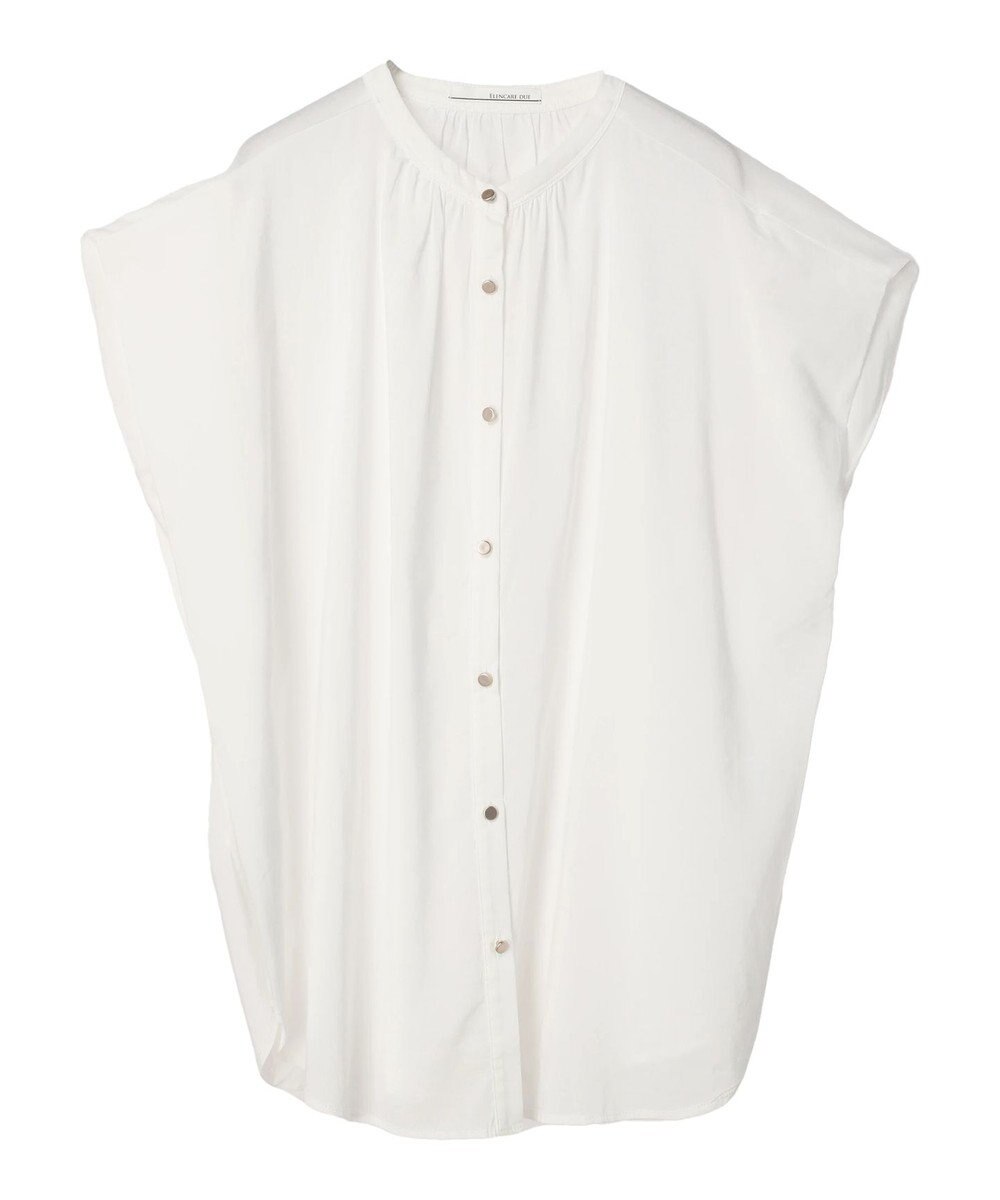 Green Parks ・ＥＬＥＮＣＡＲＥ　ＤＵＥバンドカラーノースリチュニック 