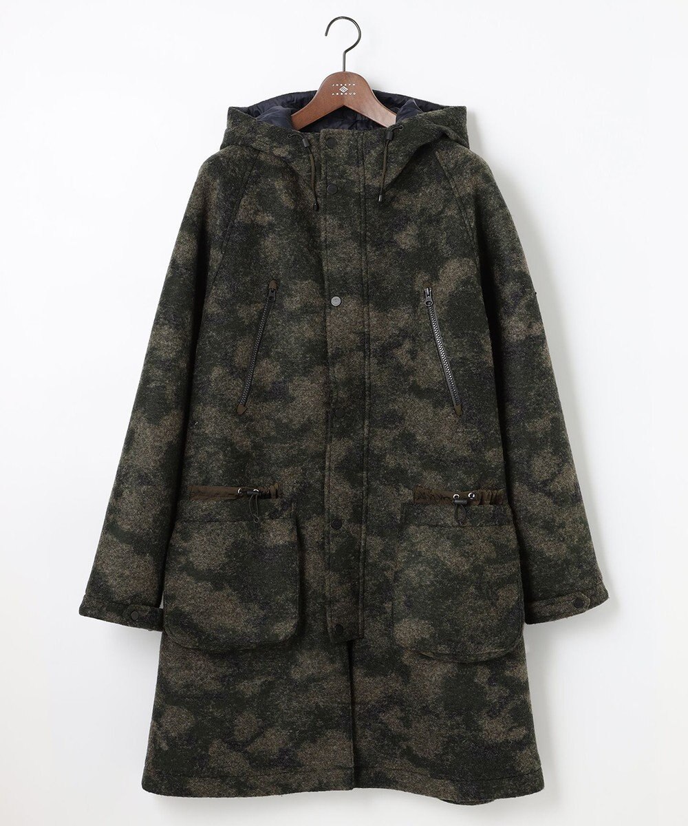 JOSEPH ABBOUD MOUNTAIN 【UNISEX】スライバーカモジャガード コート 
