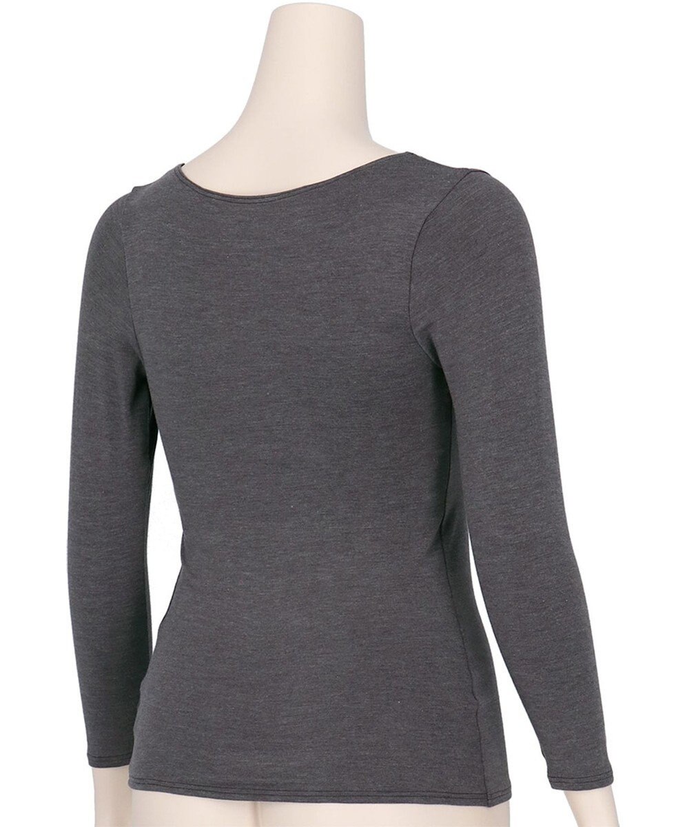 Wing カップ付きインナー あったか素材 ラク きれいなバストシルエット 【シンクロブラトップ】 8分袖 長袖 秋 冬 ET1865 ウイング／ワコール 