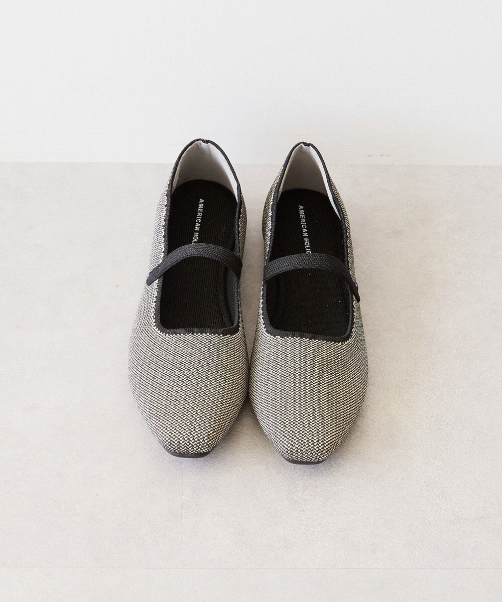 AMERICAN HOLIC ニットメリージェーンパンプス 