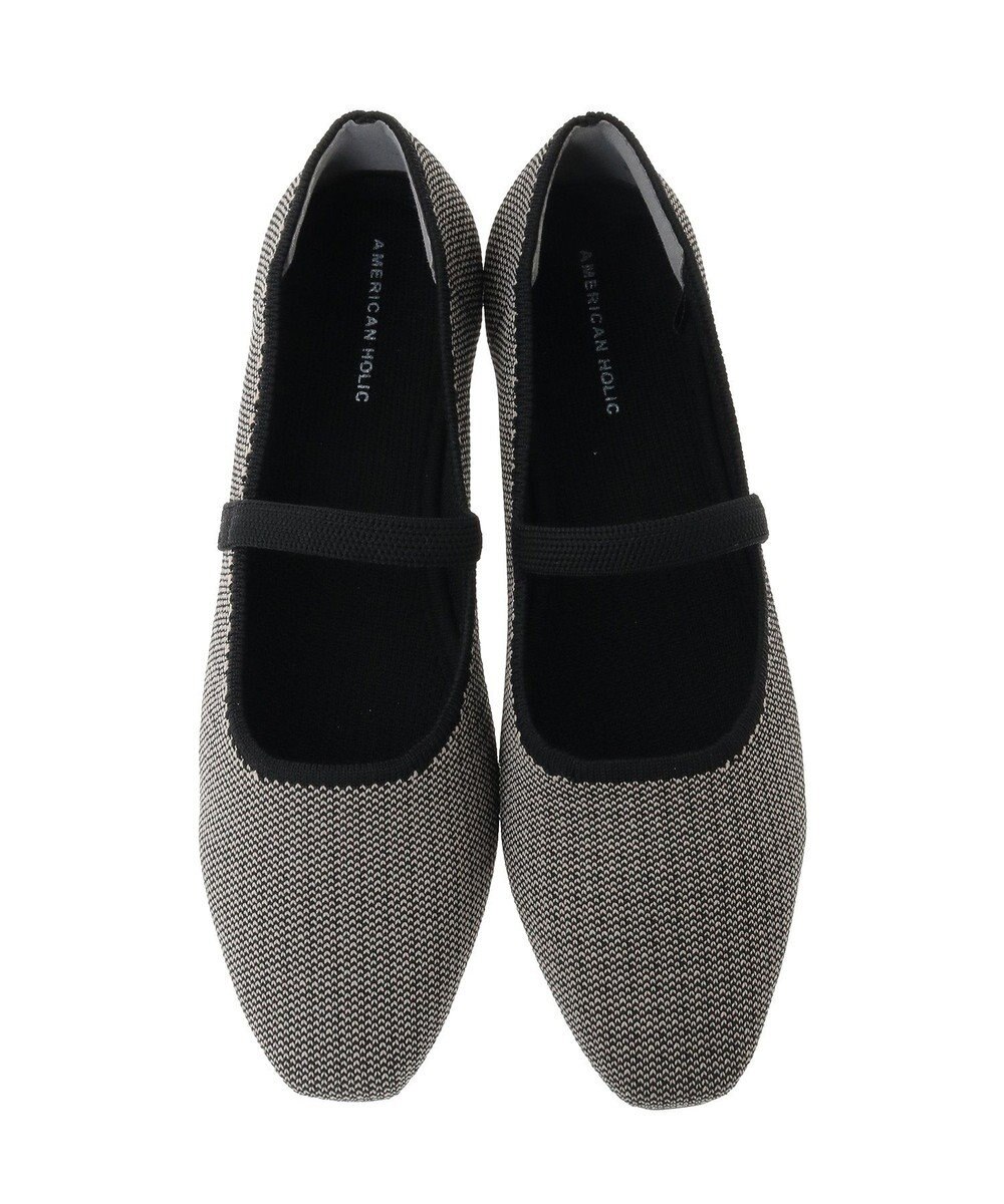 AMERICAN HOLIC ニットメリージェーンパンプス 