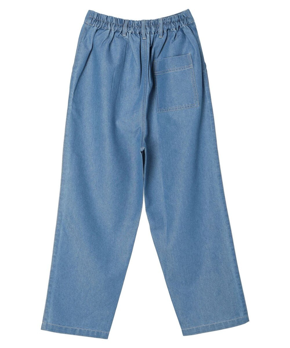 Green Parks インド綿 デニムストレートパンツ 