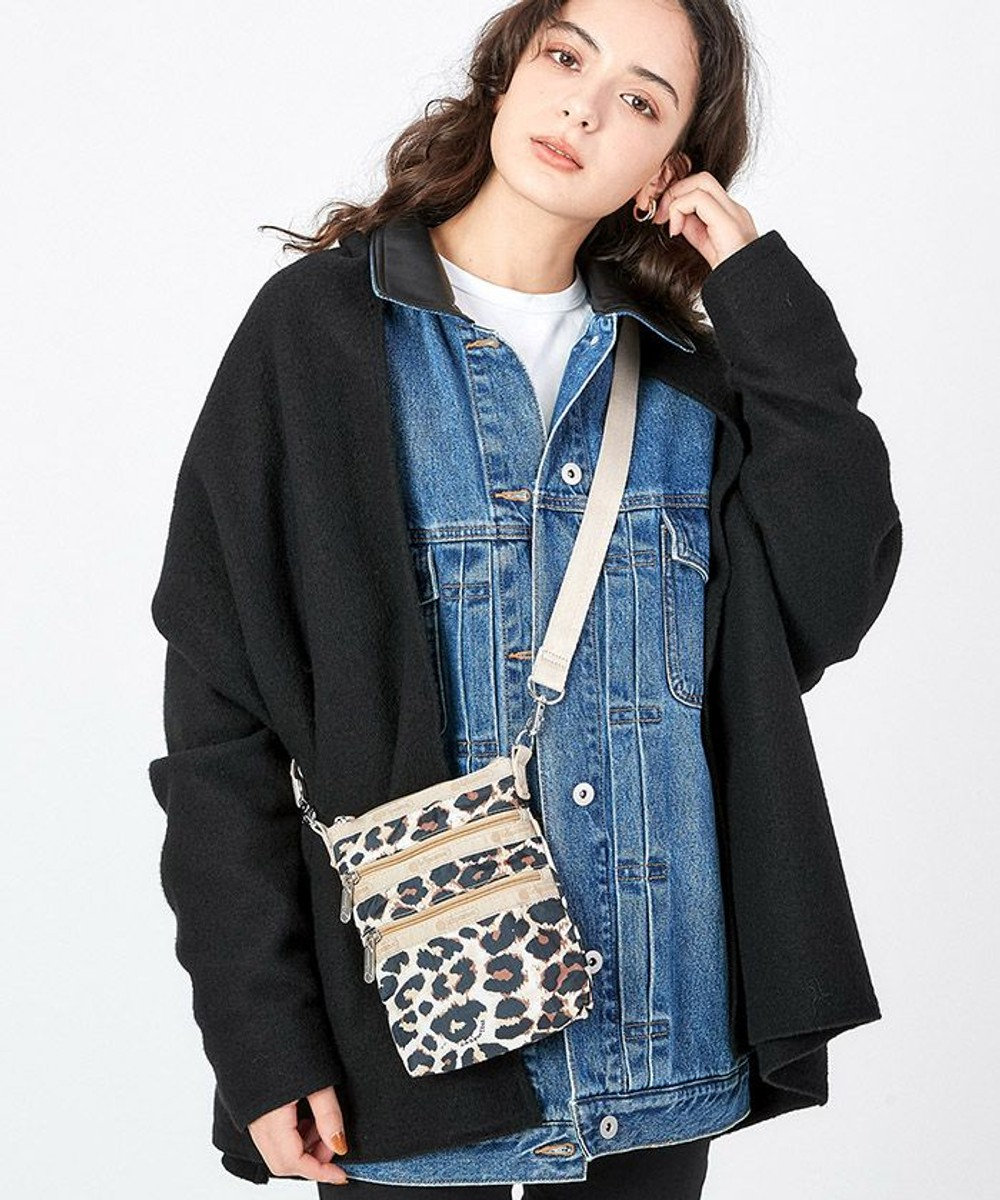 LeSportsac 3 ZIP CROSSBODY/フラクセンレオパード フラクセンレオパード