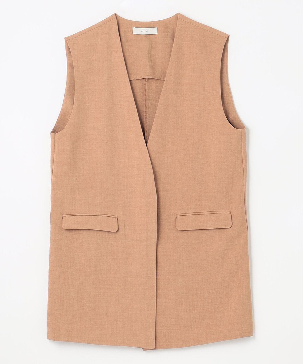 ANY リネンライクエアーヴィンテージ ジレ 