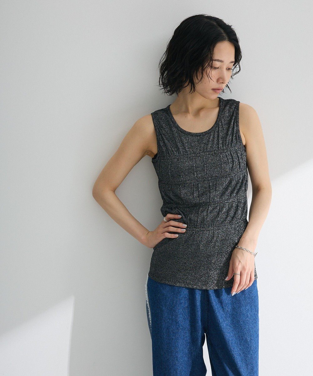 Green Parks ・Ｐｅｔｉｔ　Ｆｌｅｕｒ　シャーリングラメタンクトップ 