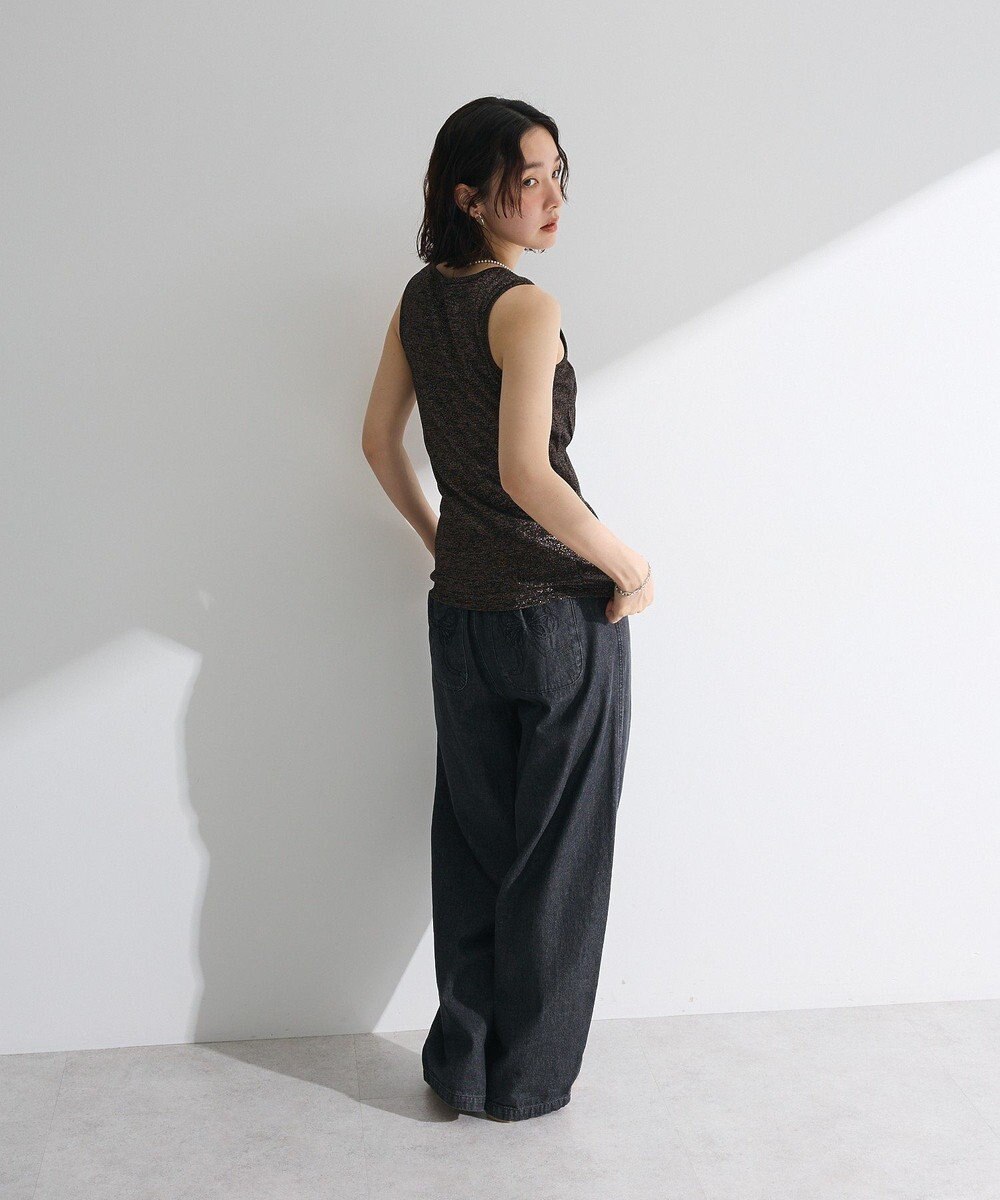 Green Parks ・Ｐｅｔｉｔ　Ｆｌｅｕｒ　シャーリングラメタンクトップ 