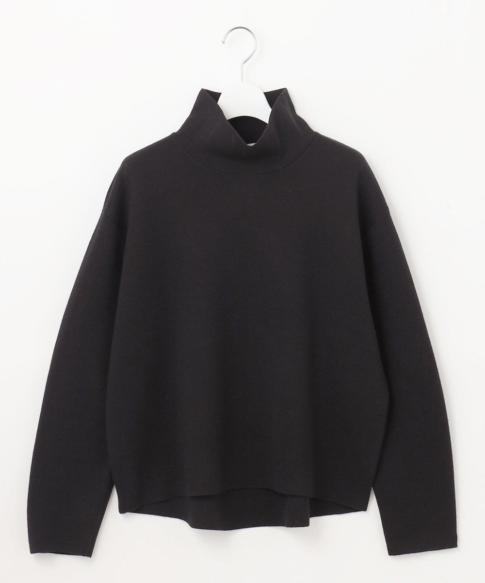 自由区 【洗える】ウールミラノハイネック ニット 