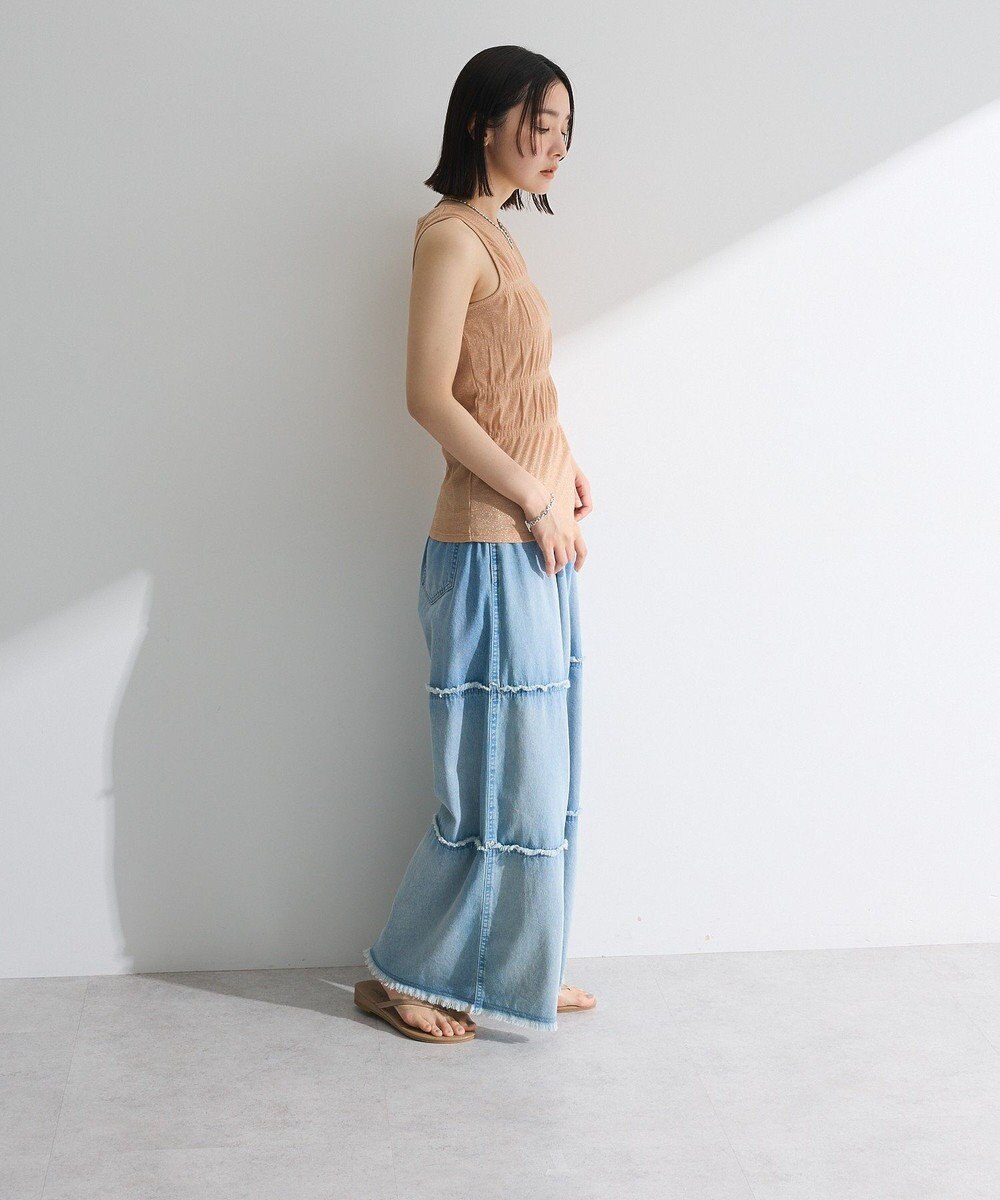 Green Parks ・Ｐｅｔｉｔ　Ｆｌｅｕｒ　シャーリングラメタンクトップ 