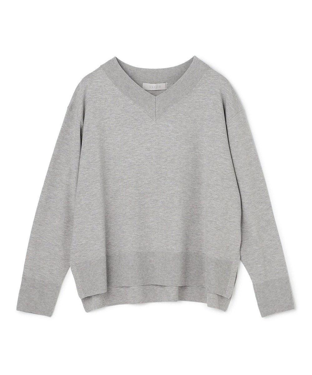 UNFILO L マイビューティニット Vネック 