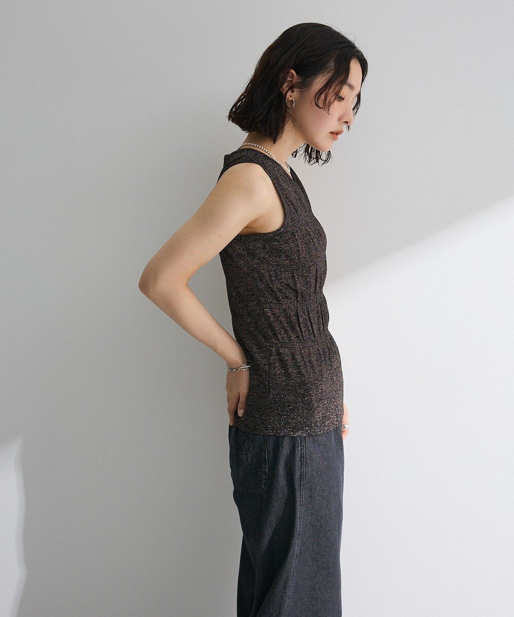 Green Parks ・Ｐｅｔｉｔ　Ｆｌｅｕｒ　シャーリングラメタンクトップ 