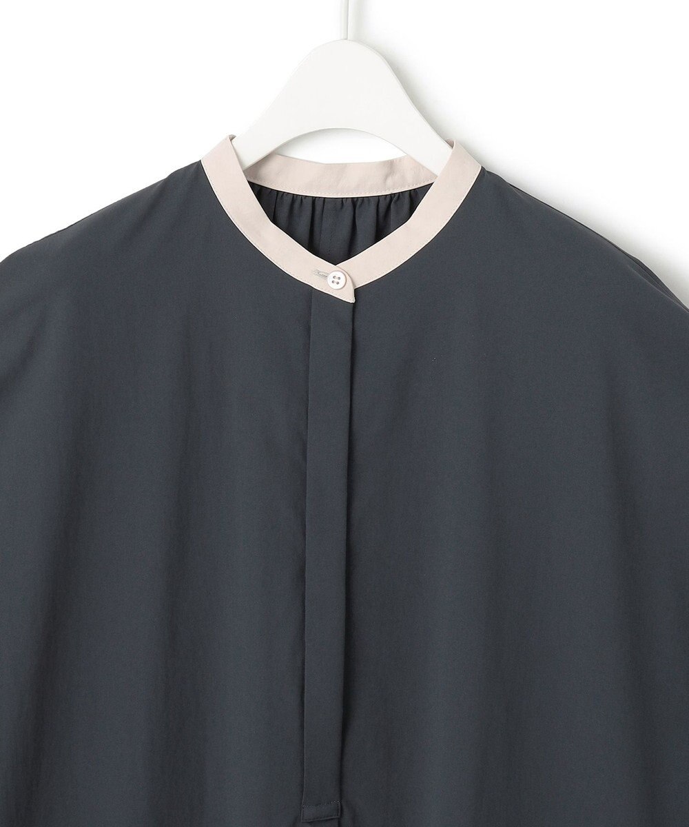 ICB L 【接触冷感・UVカット・洗える】RENUソフトタイプライター バンドカラーワンピース 