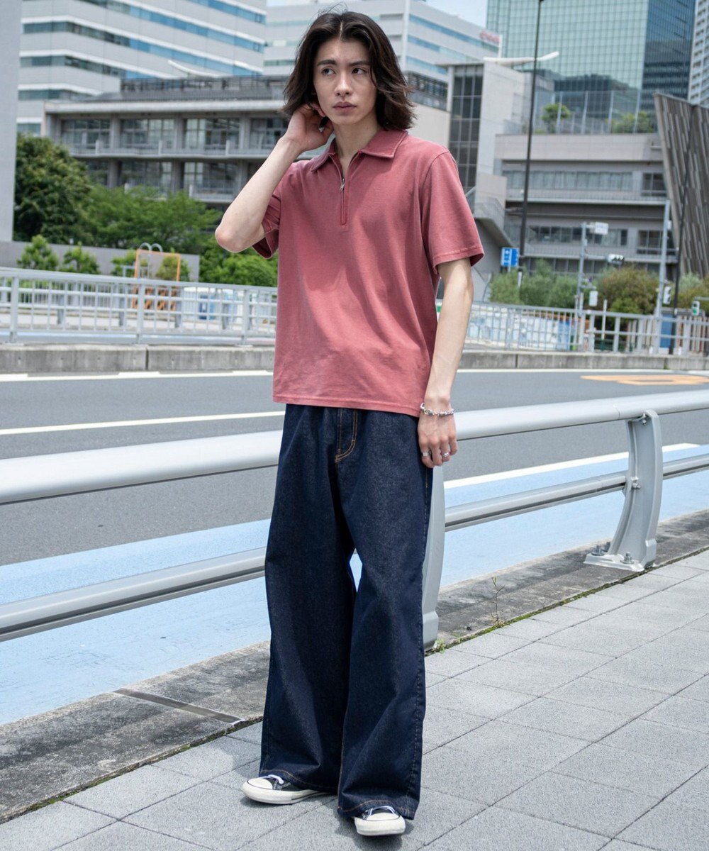 WEGO 【ユニセックス着用ITEM】ブリーチカノコハーフZIPポロ（SS） 
