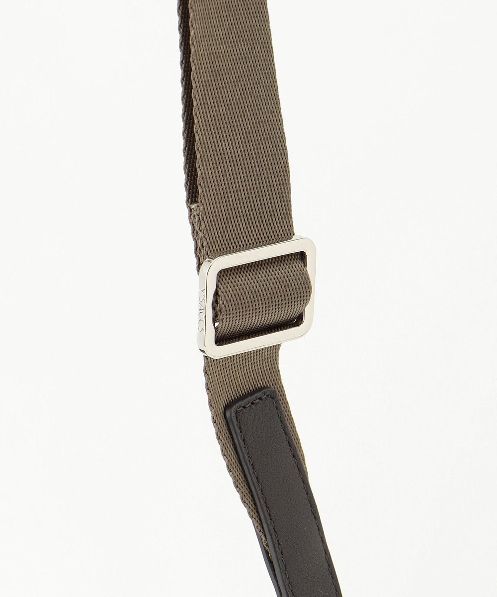 Y'SACCS リサイクルナイロン×カウレザー ラップポシェット 