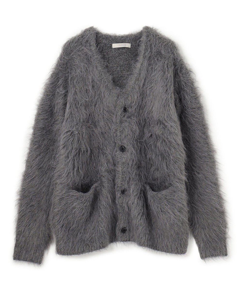 UNFILO MENS 【男女兼用】シャギーニット カーディガン 