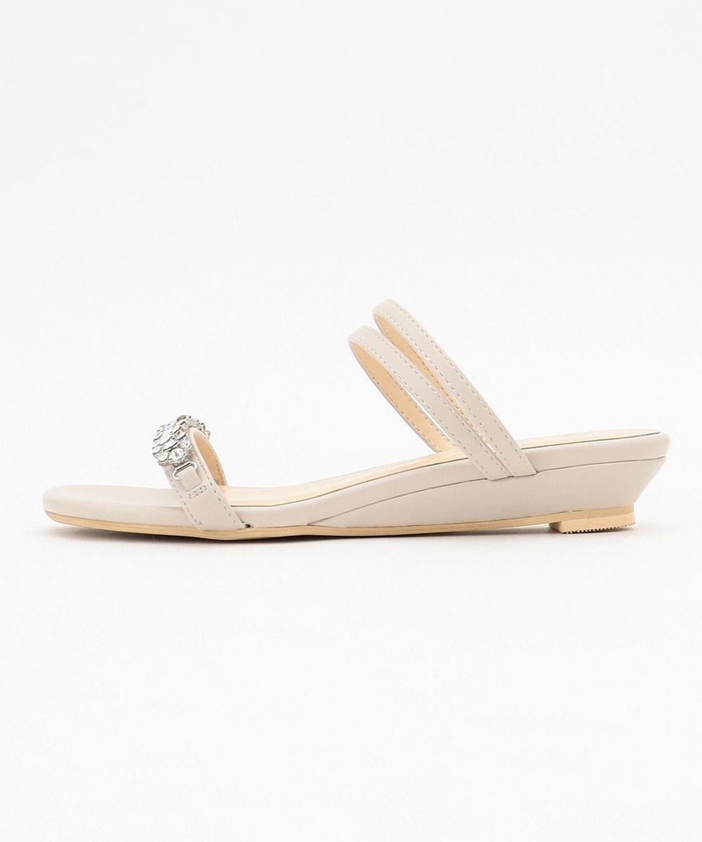 ANY SIS 【23.5~24.0cm】ジュエル調2WAYフラット サンダル 