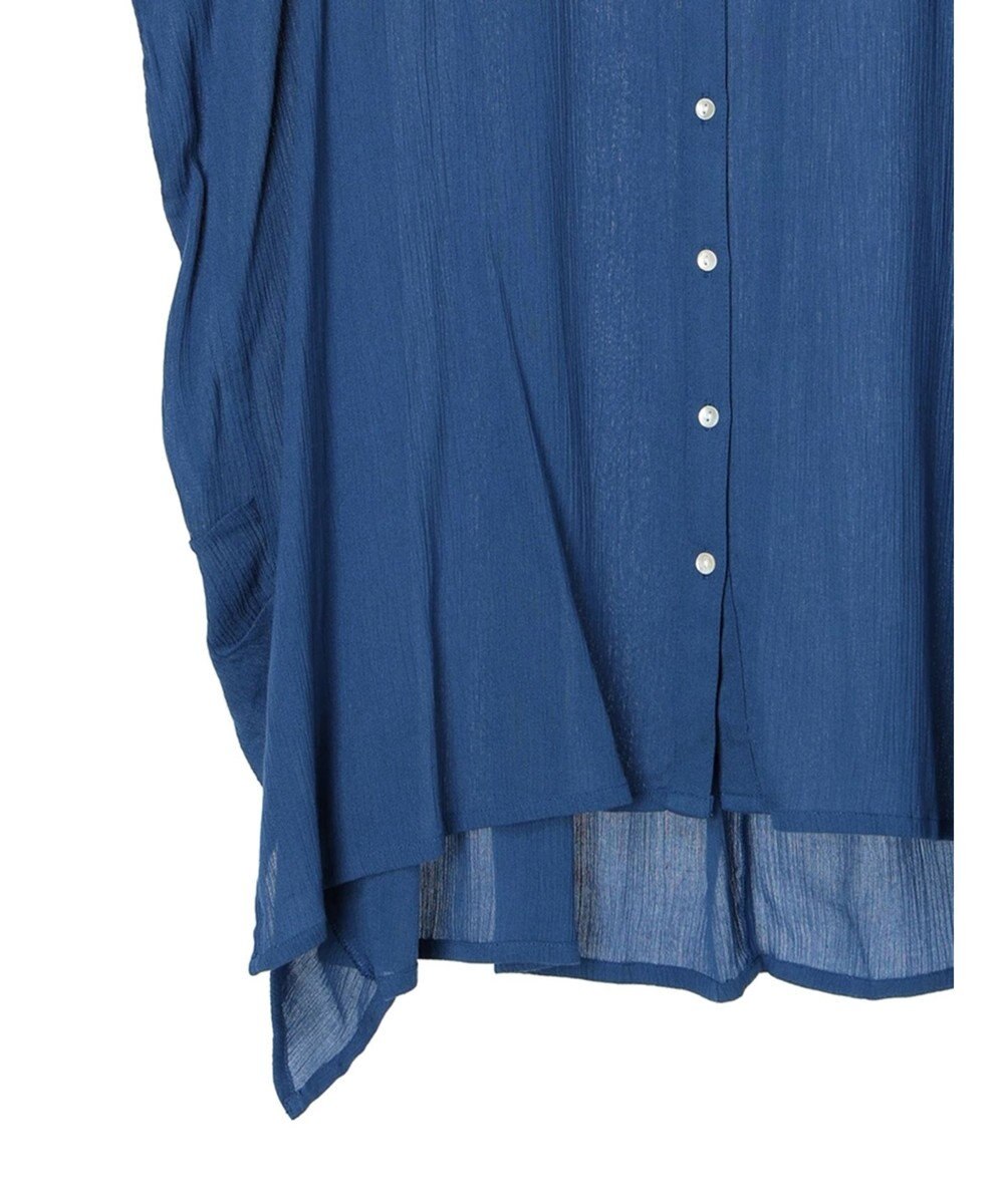 earth music&ecology レーヨンポケットシャツチュニック 