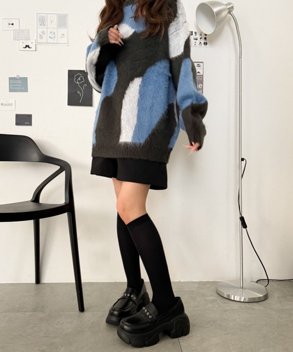 WEGO 2wayリボン厚底ローファー 