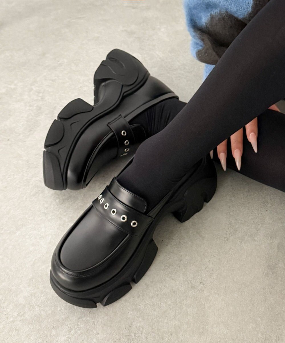 WEGO 2wayリボン厚底ローファー 