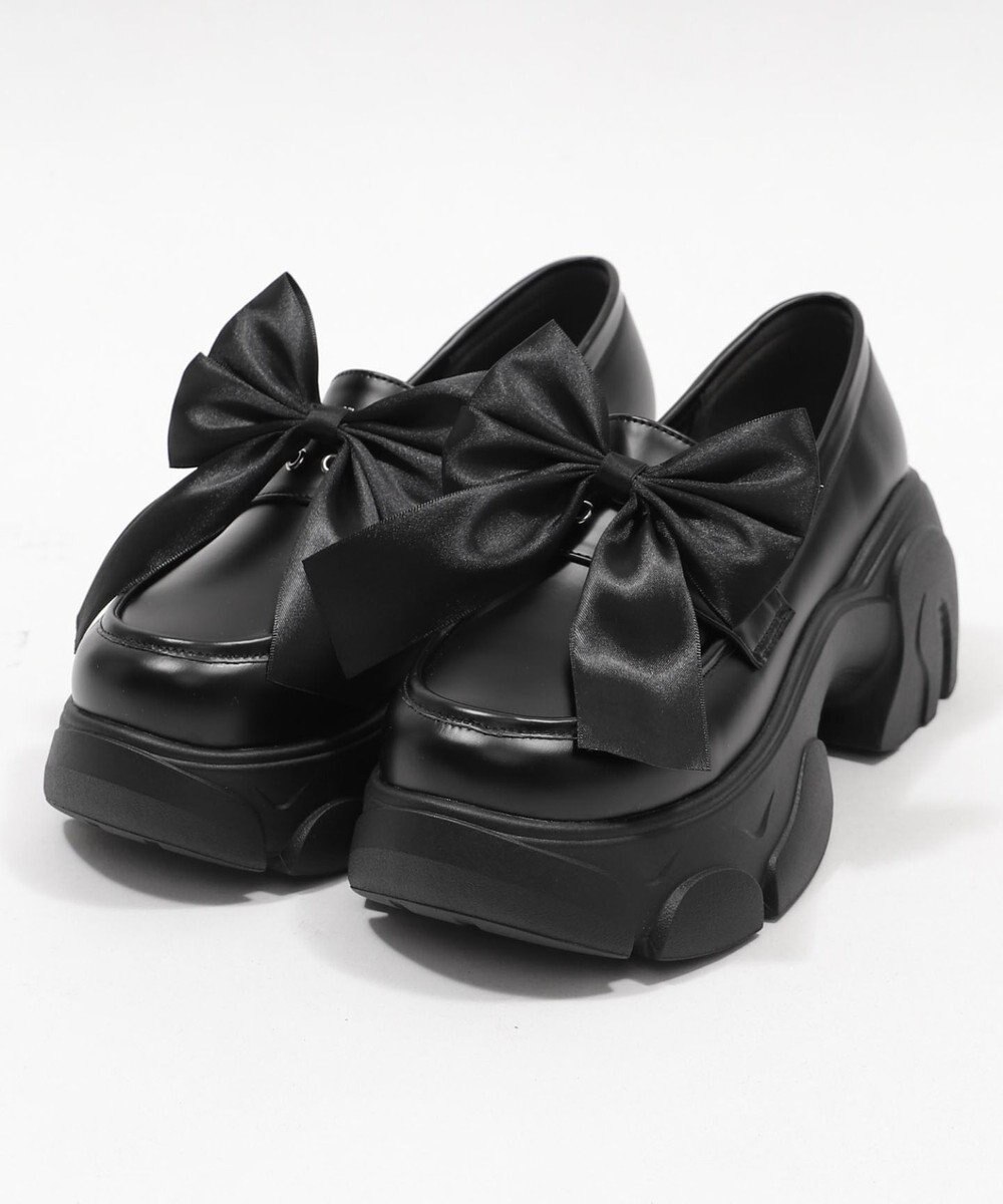 WEGO 2wayリボン厚底ローファー 