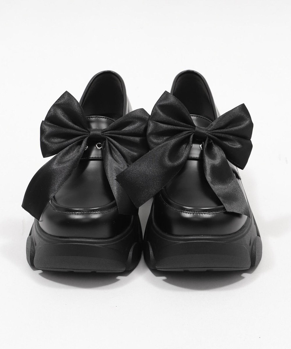 WEGO 2wayリボン厚底ローファー 