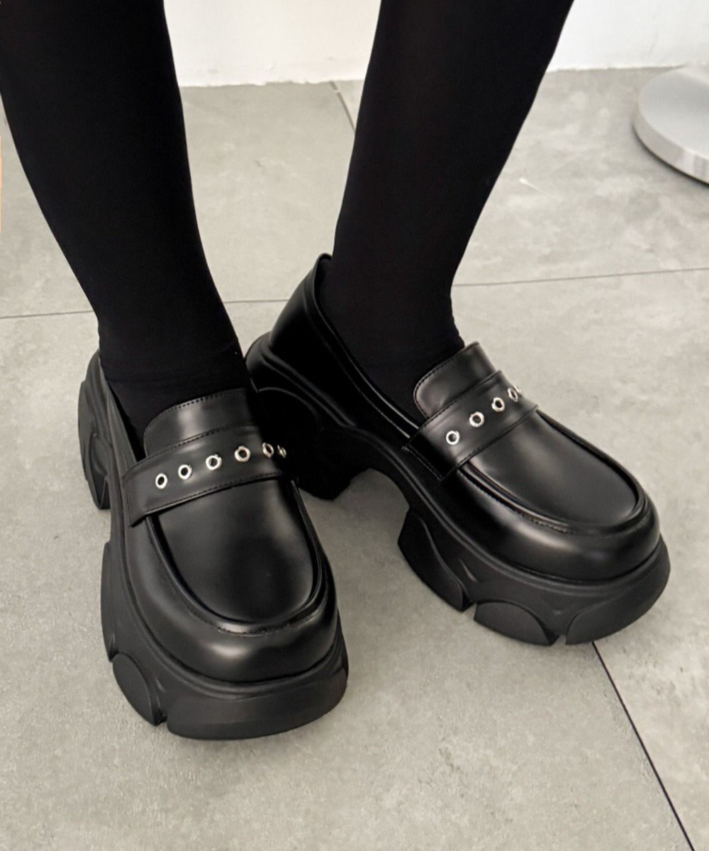 WEGO 2wayリボン厚底ローファー 