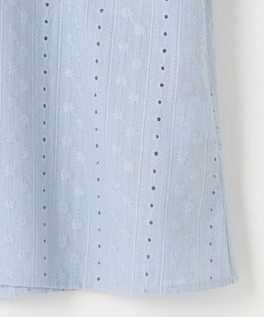 組曲 L エンブロイダリーレースフレンチスリーブ ブラウス 