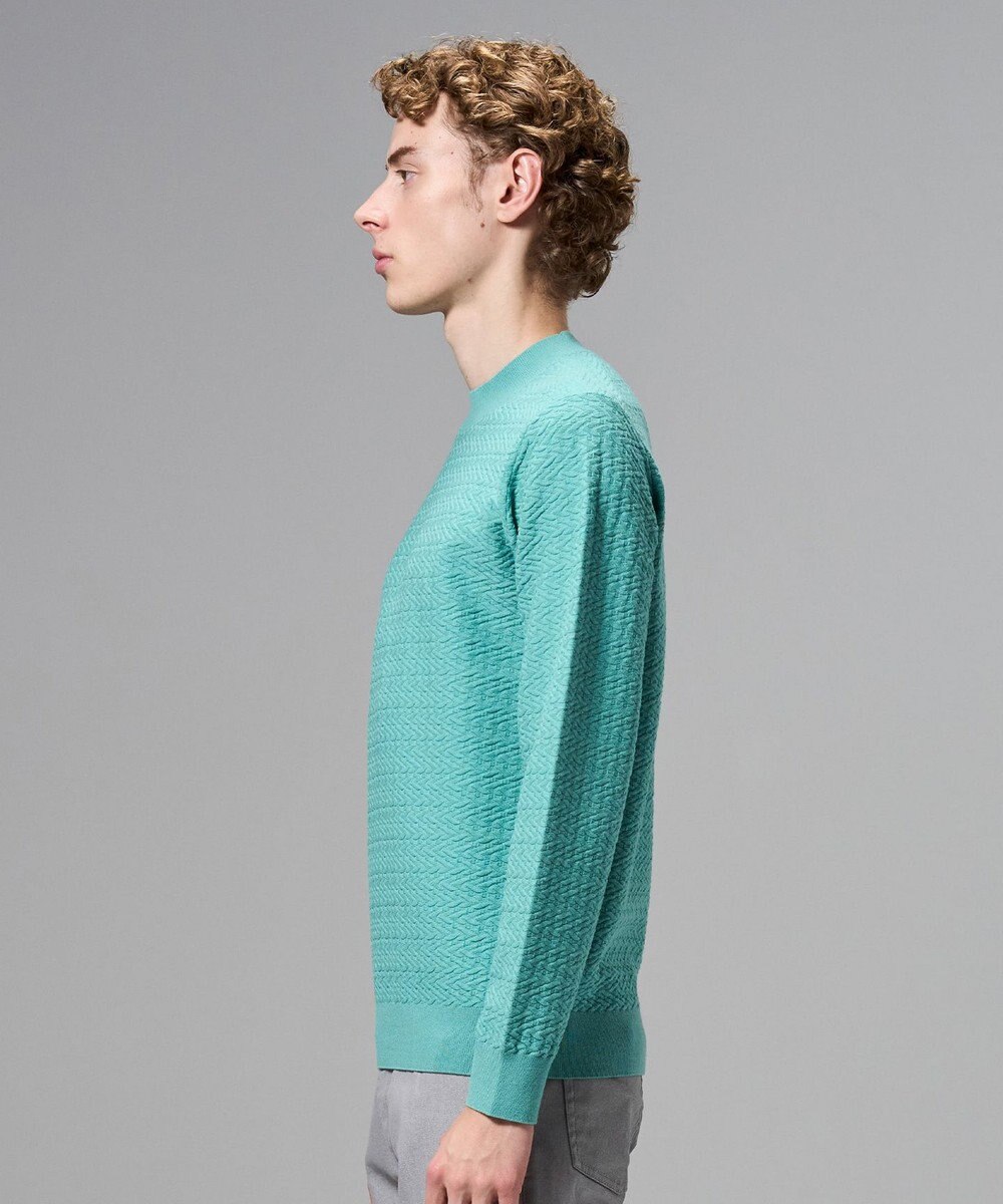 JOSEPH HOMME 新柄【イージーケア】 ヴィスコースリンクス　モックネックニット 