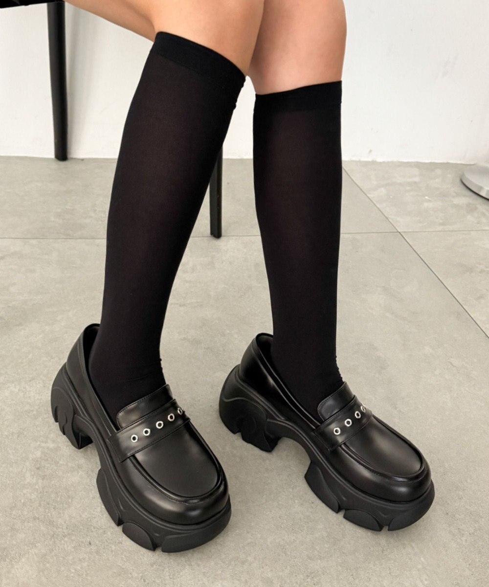 WEGO 2wayリボン厚底ローファー 