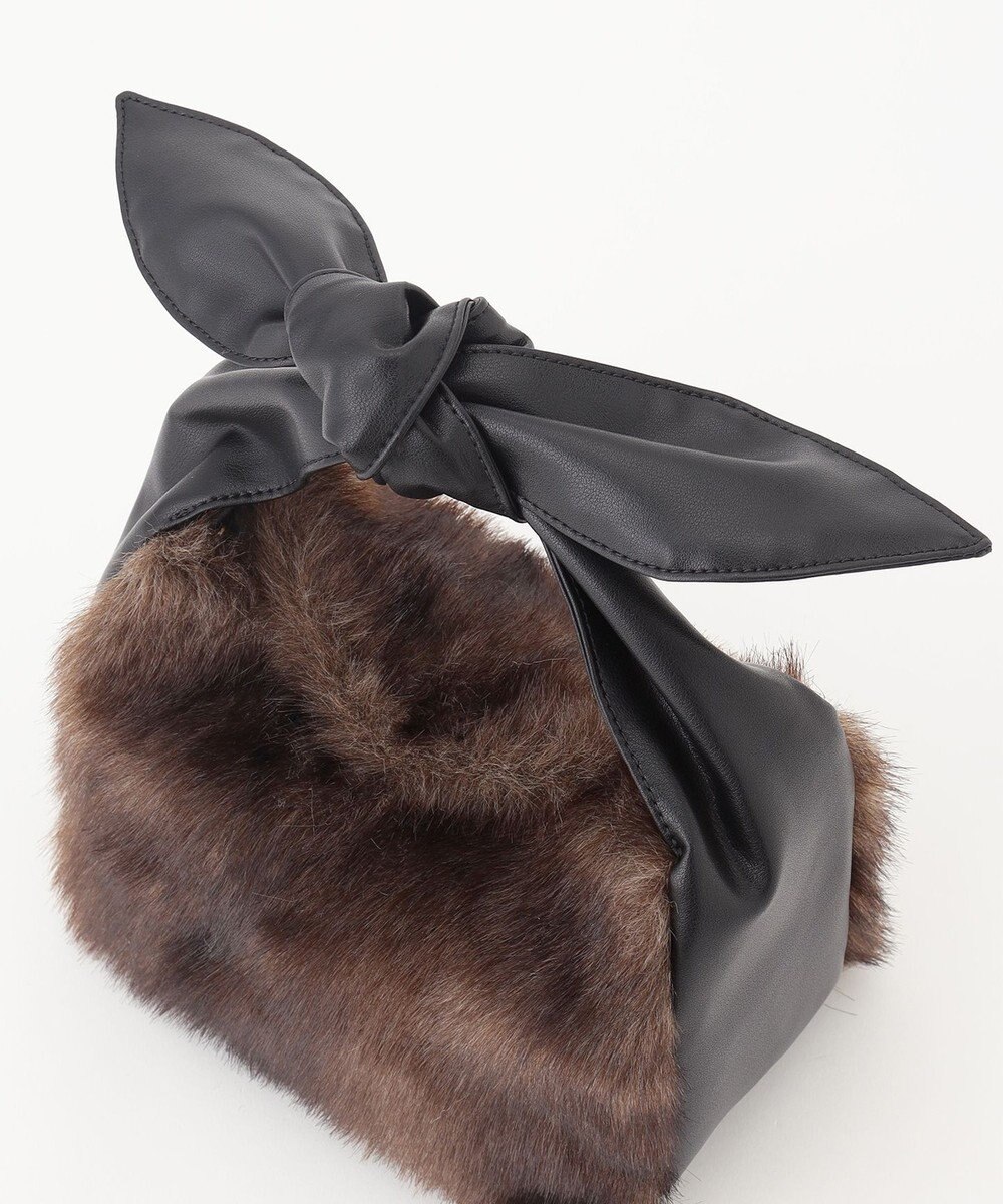 23区 フェイクファー2WAY ショルダー バッグ 